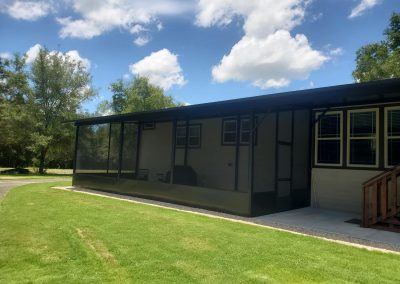 A house with a new lanai.