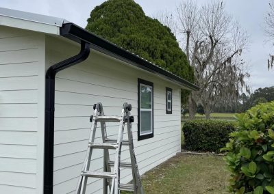 A ladder next to a house