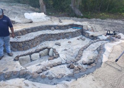 Landscaping being done