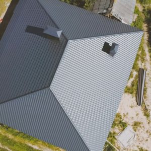 A metal roof representing roofing Lake Butler FL. 
